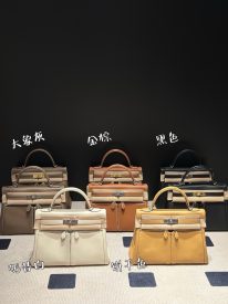 Kelly 32 Double Zip in Swift Calfskin